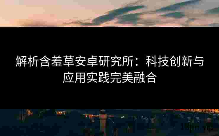 解析含羞草安卓研究所：科技创新与应用实践完美融合